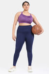 Zelocity True Curv Quick Dry Gym Leggings - Blue Depth — thumbnail 4